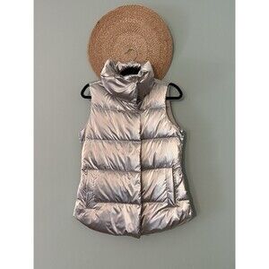 ATHLETA Women's Pyrite Shine DOWNTOWN PUFFER VEST Size S
